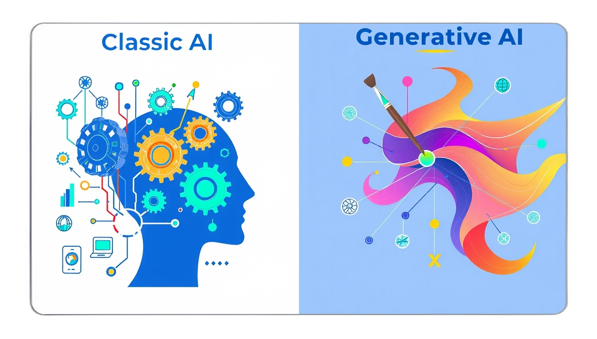 Classic AI vs Generative AI
